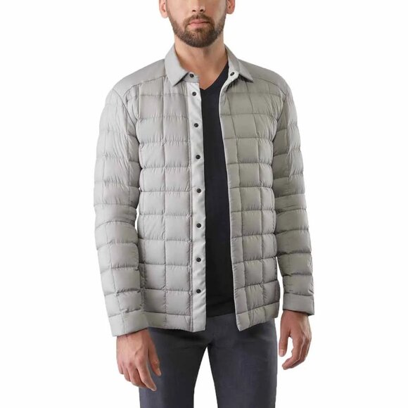 Arc'teryx Men's Rico Shacket Grey 750 Down Snap Front Shirt Jacket | Large - Picture 2 of 12